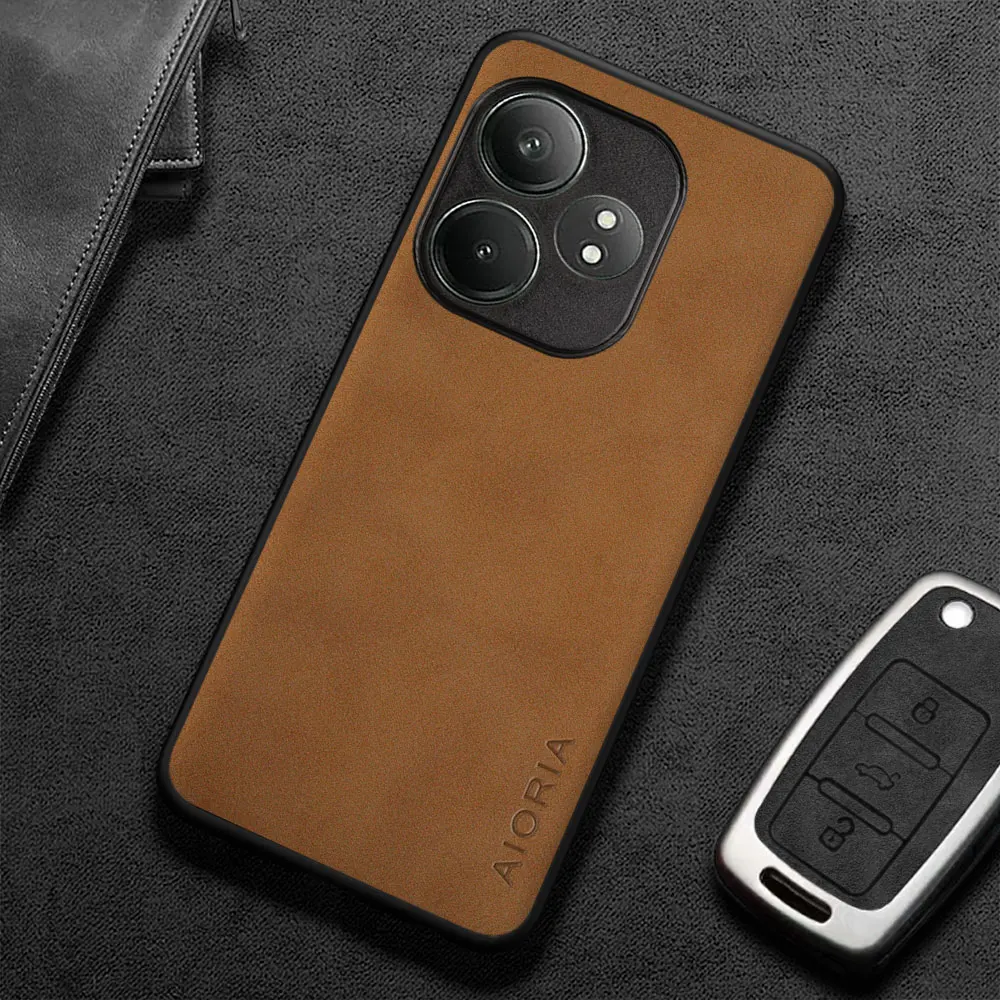 Para Realme GT Neo6 SE GT6 GT 6T funda Capa nuevo diseño estilo de negocios Premium PU Funda de cuero para teléfono coque funda - imagen 2