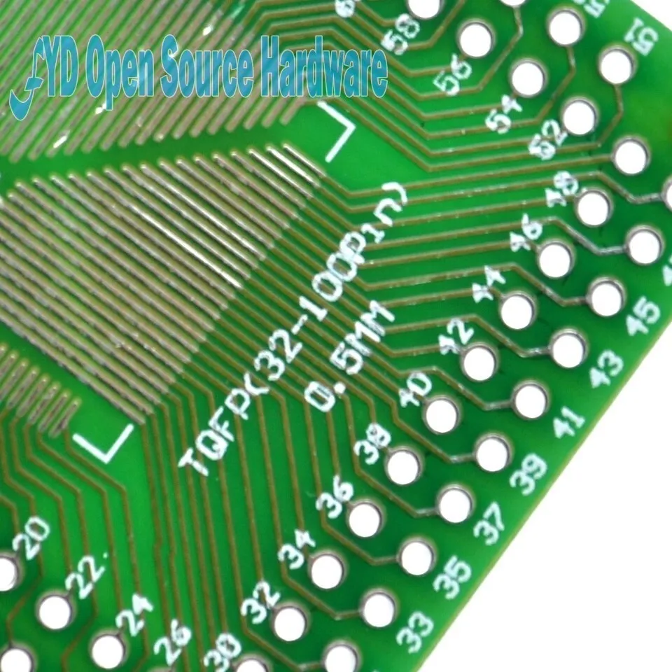 FQFP-Placa de transferencia DIP, adaptador de paso de PinBoard, 5 piezas, TQFP 32, 44, 64, 80, 100, LQFP A DIP - imagen 4