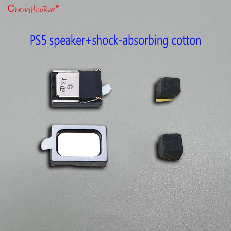 Reemplazo de altavoz para PS5, mango de juego, altavoz de repuesto con transmisor de micrófono de algodón absorbente de golpes, 2 uds. - imagen 5
