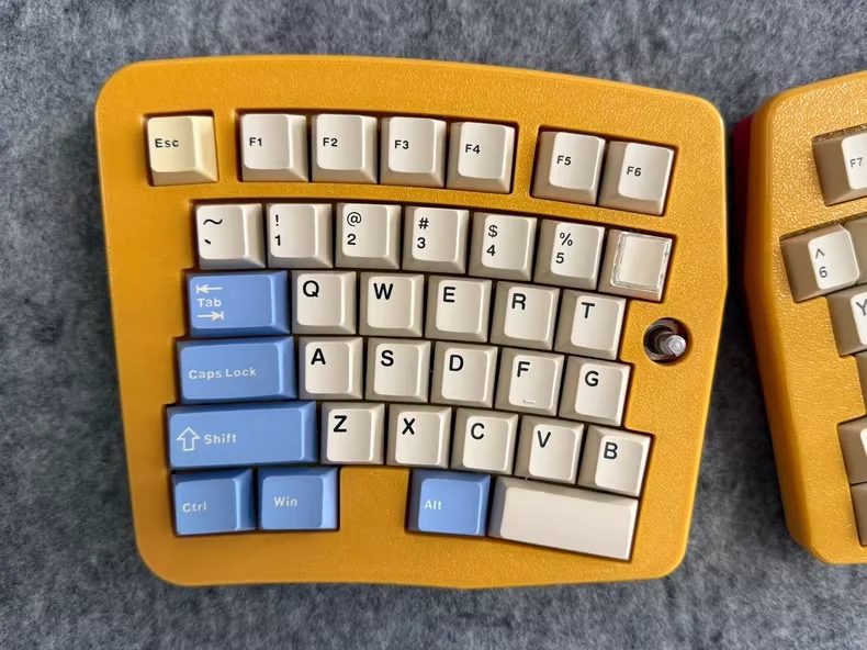 Alice Split Keyboard Wired Single Mode Hot-swappable Custom Keyboard Kit Qmk Vial Key Change Gasket Structure Split Keyboard Kit - imagen 3