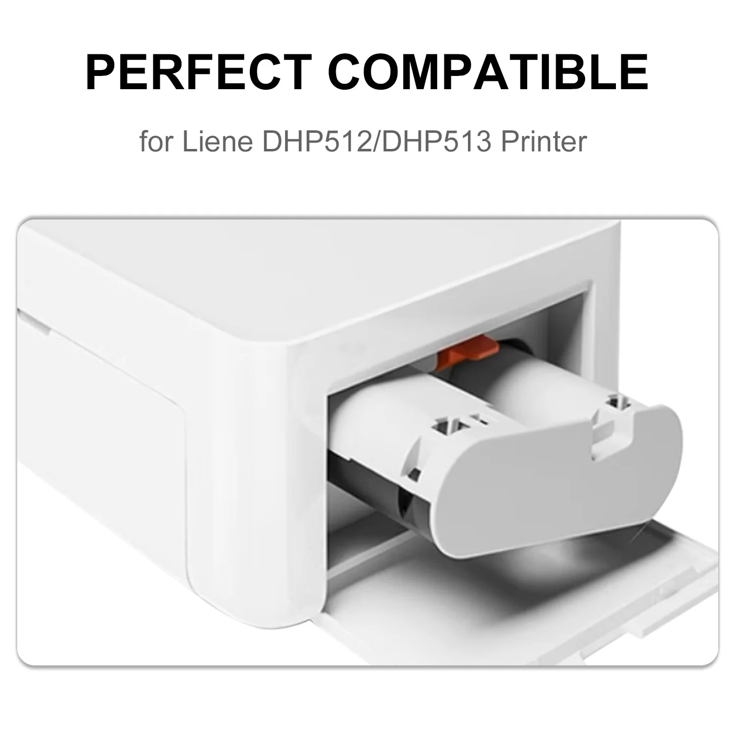 Compatible con Liene Amber M100 M200 4x6 ''recarga de cartuchos de papel fotográfico solo Compatible con impresora DHP512 DHP513 - imagen 2