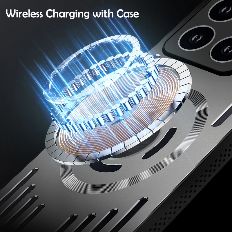 Cubierta de carga inalámbrica magnética de disipación de calor de Metal duro para Xiaomi 17 Pro Max 15 Ultra 14 13 Pro funda protectora trasera fresca - imagen 3