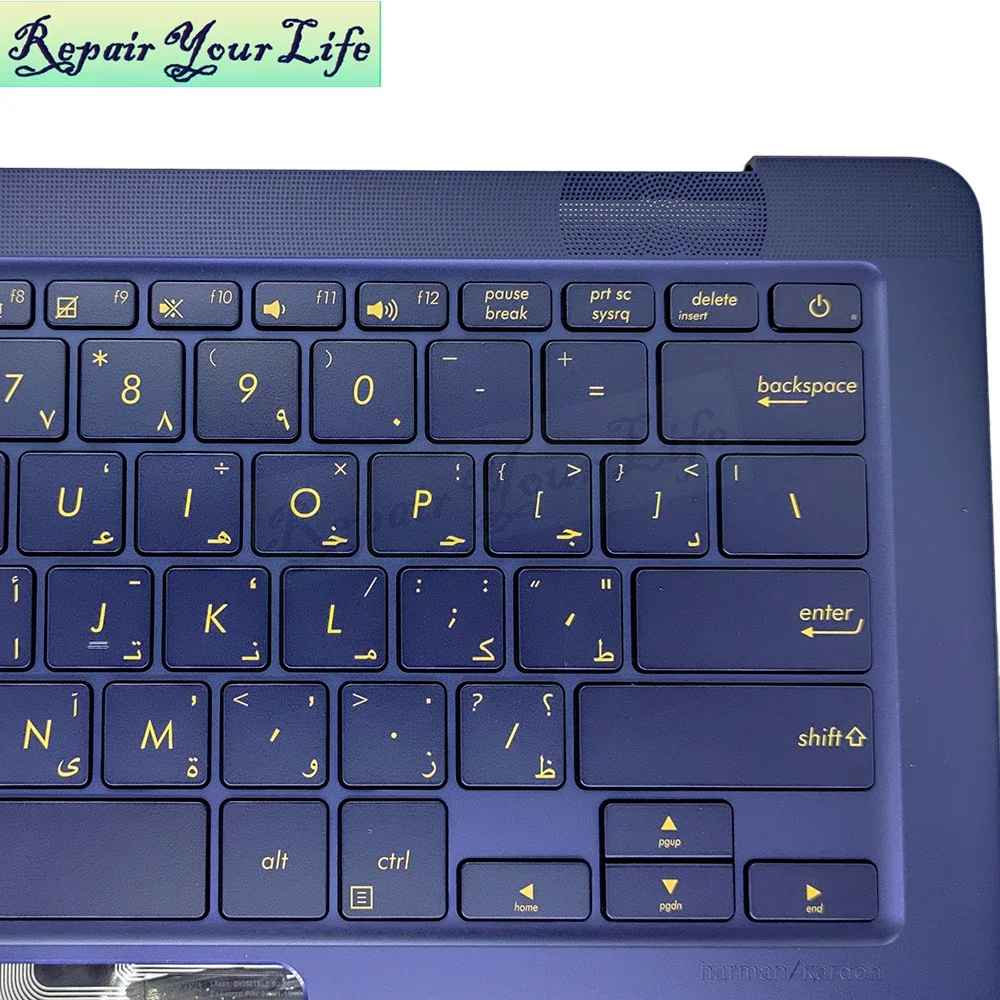 Teclado reposamanos árabe Farsi búlgaro retroiluminado para Asus ZenBook UX490 UX490UA UX490UAK UX490UAR 90NB0EI1-R30330 R30350 R30400 - imagen 5