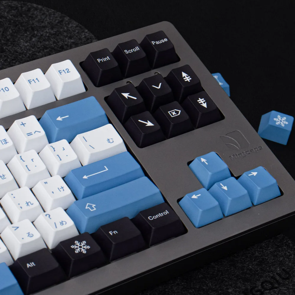 GMK Arctic Keycap 130key PBT Custom Blue White Custom KeyCap, Cherry Profile Gaming Keycap para teclado mecánico - imagen 5