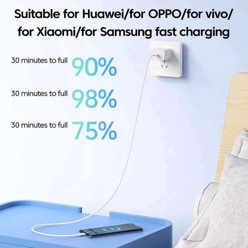 Cable de carga súper rápida tipo C para teléfono móvil, Cable de datos USB tipo C para Xiaomi, Samsung, Huawei P60, P50, iPhone 15 Pro, 10A, 120W - imagen 2