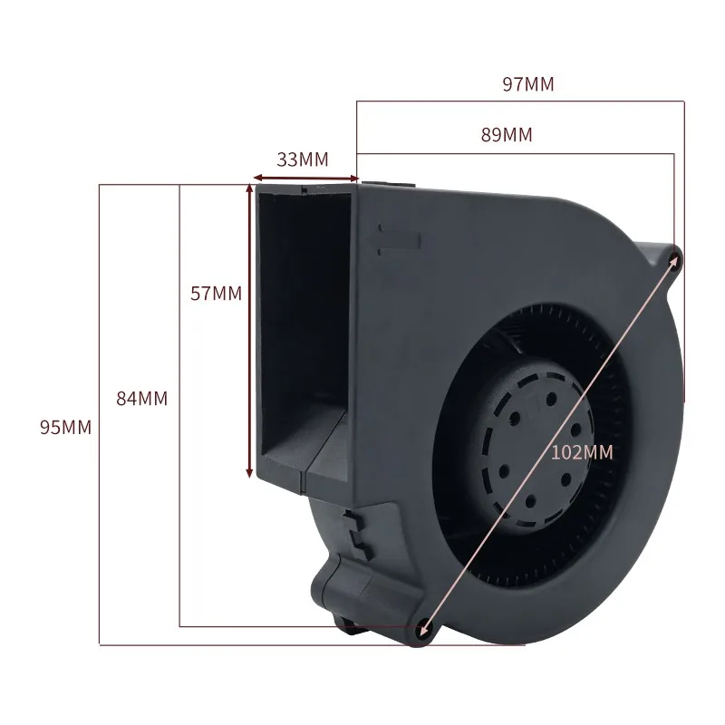 Para SUNON 9733 12V 3.5A PF97331BX-B00C-S99 42W 9,7 CM soplador de alto volumen de aire - imagen 2