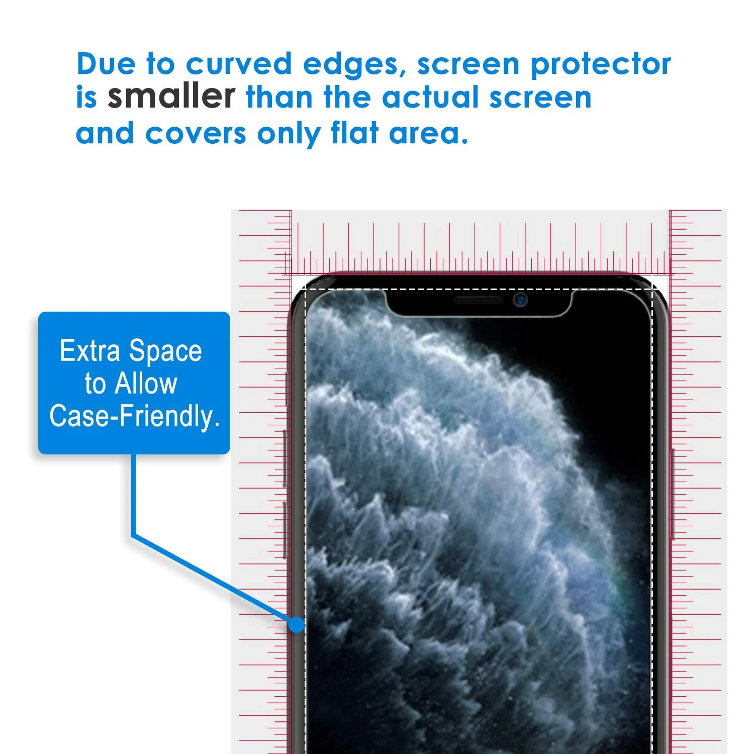 Protector de pantalla de vidrio templado HD para iPhone, Protector de pantalla 9H para modelos 13, 12, 11 Pro Max, XS Max, XR, 12 y 13 Mini, 2/4 unidades - imagen 5