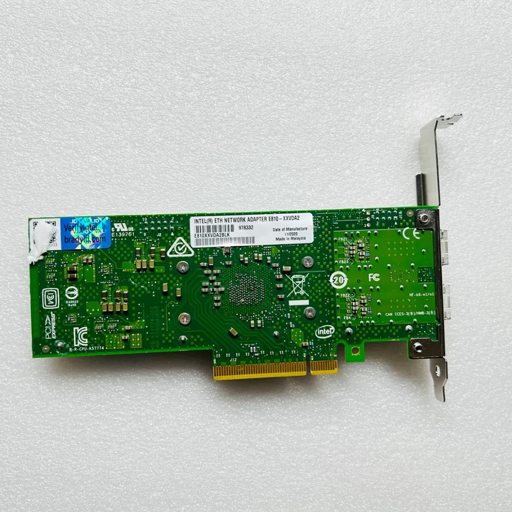 E810-XXVDA2 Tarjeta de red dual PCIE 25G de 10 Gigabits E810XXVDA2BLK - imagen 2