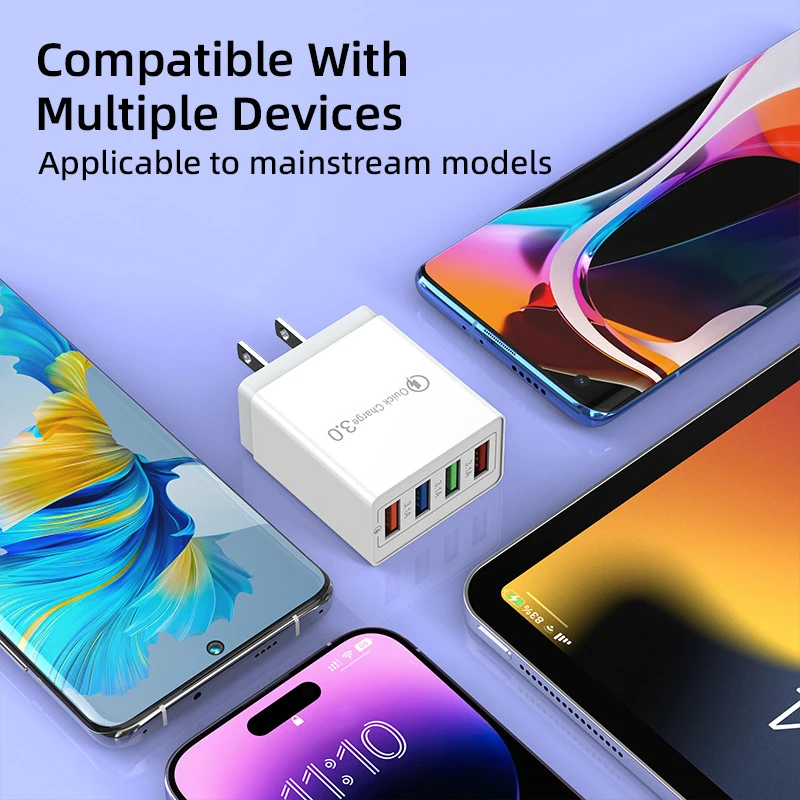 Cargador USB de carga rápida 3,0 para iphone, Huawei Mate 30, 20, Xiaomi 11, 10T, Ultra POCO F3, X3, NFC, Cargador rápido de pared para móvil - imagen 4