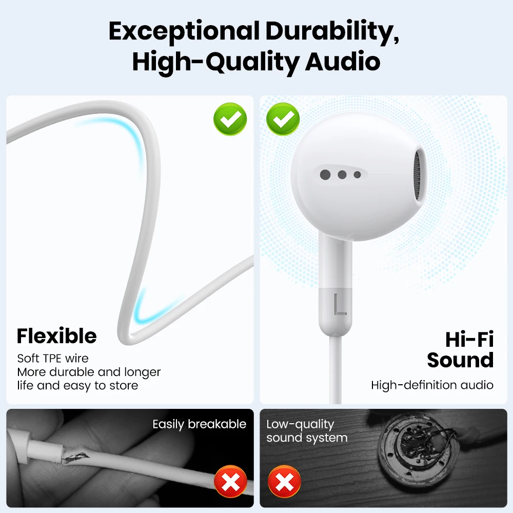Auriculares para Xiaomi 13 12 11 10 Pro Ultra auriculares con cable para Redmi Note 10 11 12 Turbo 3,5mm auriculares intrauditivos Accesorios - imagen 5
