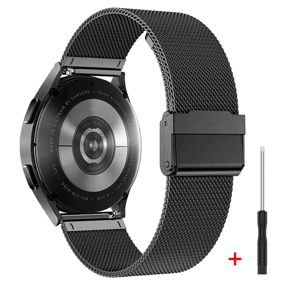 Correa de acero inoxidable de 20mm y 22mm para Huami Amazfit Balance 2/Bip 6 5, correa de reloj de Metal Amazfit GTR3 Pro/GTS 4 2/Stratos 3