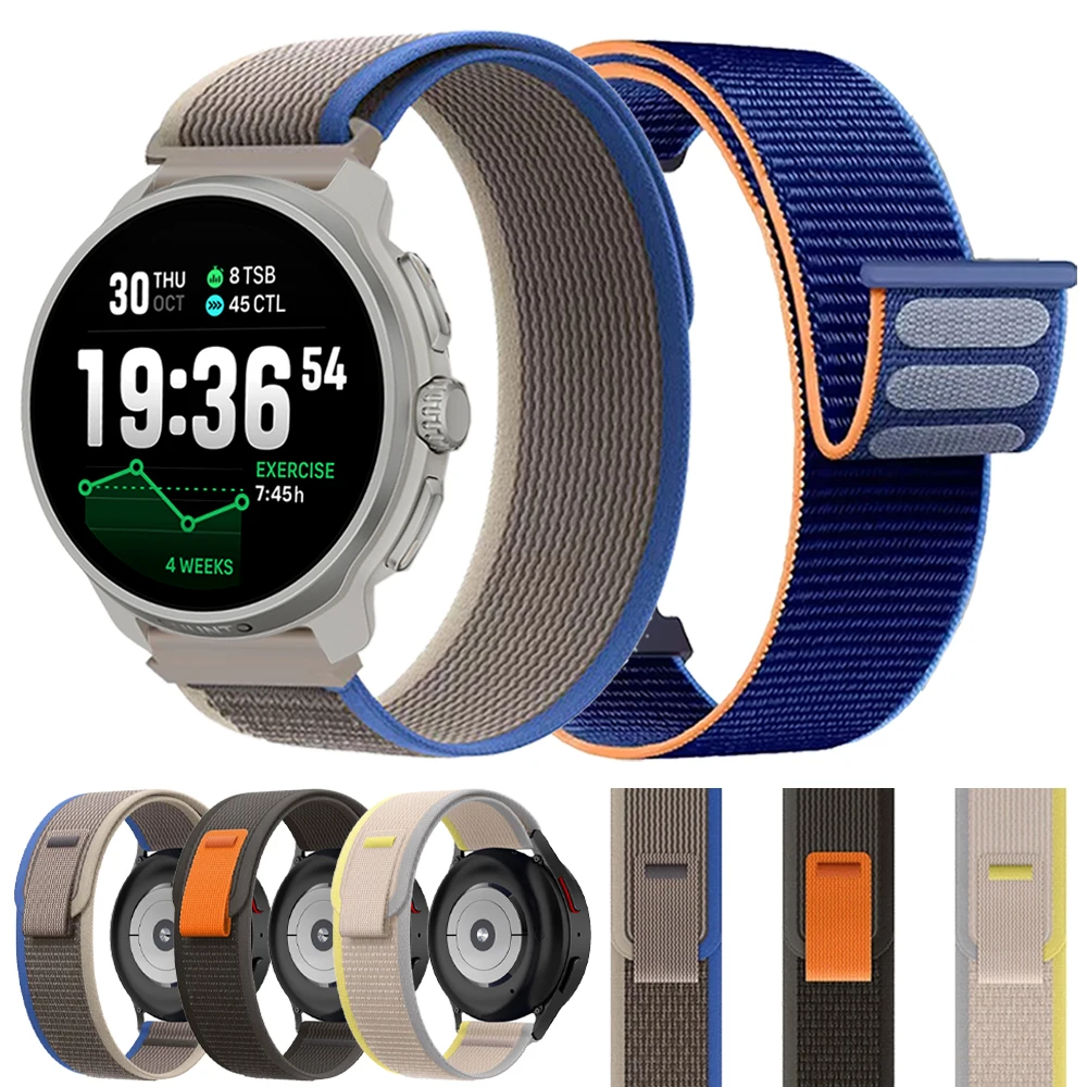 Correa de repuesto de nailon para SUUNTO RACE 2/S RUN VERTICAL OCEAN 9 Peak DLC/PRO, pulsera deportiva para reloj Redmi/Xiaomi, pulsera de 22mm