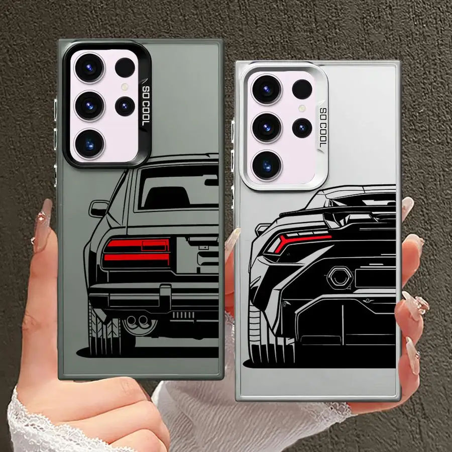 Funda trasera para teléfono Samsung Galaxy S23 S20 Plus S23 S22 S25 S24 FE Note 20 Ultra S21 Cool Car - imagen 5