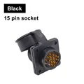 black-15 pin socket