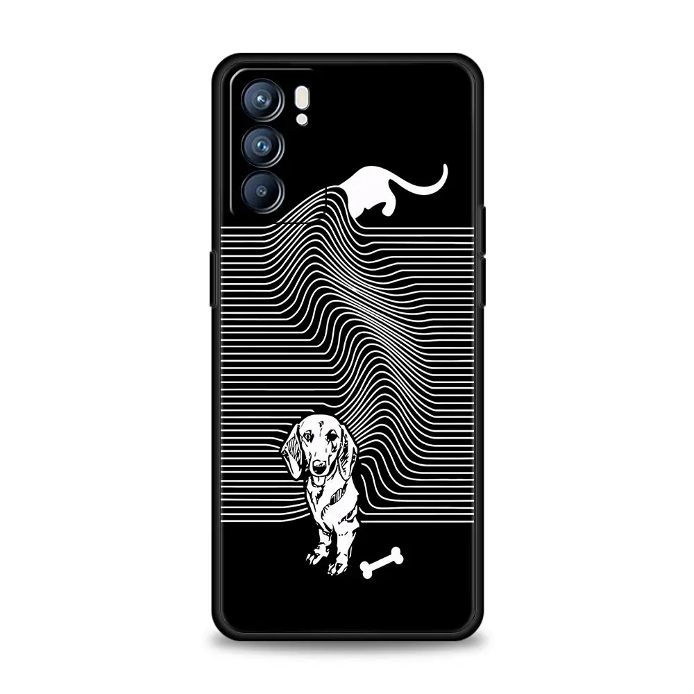 Funda de teléfono Dachshund salchicha perro para Oppo Reno8 Reno7 Reno6 Pro A54 5G Find X6 X5 A53 A52 A9 A15 A95 A17 A16 A74 A57 A31 - imagen 3