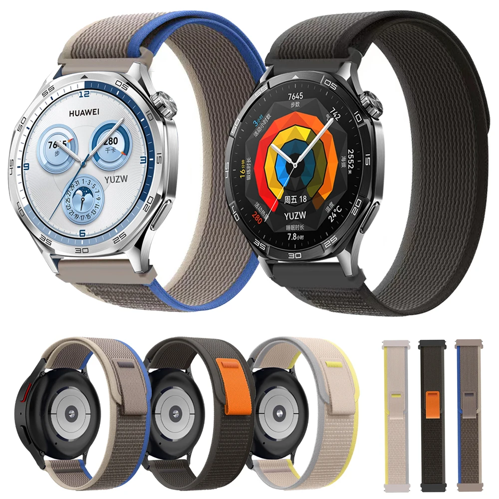Correa Trail Loop de 20 a 22mm para Huawei Watch GT 5 4 3 2 Gt2 Pro 46 42mm, correa deportiva de nailon para reloj inteligente Huawei GT 5 Pro, pulsera de 46mm