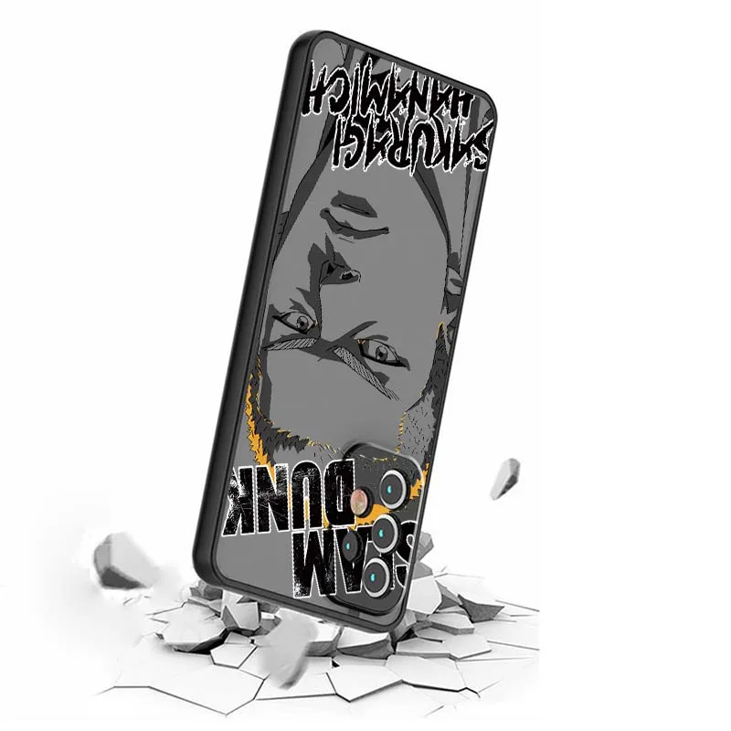 Anime SLAMS DUNKS funda de teléfono artística de lujo para Samsung A73 A72 A71 A55 A54 A53 A52 A51 A35 A25 A15 A14 5G esmerilado translúcido - imagen 3