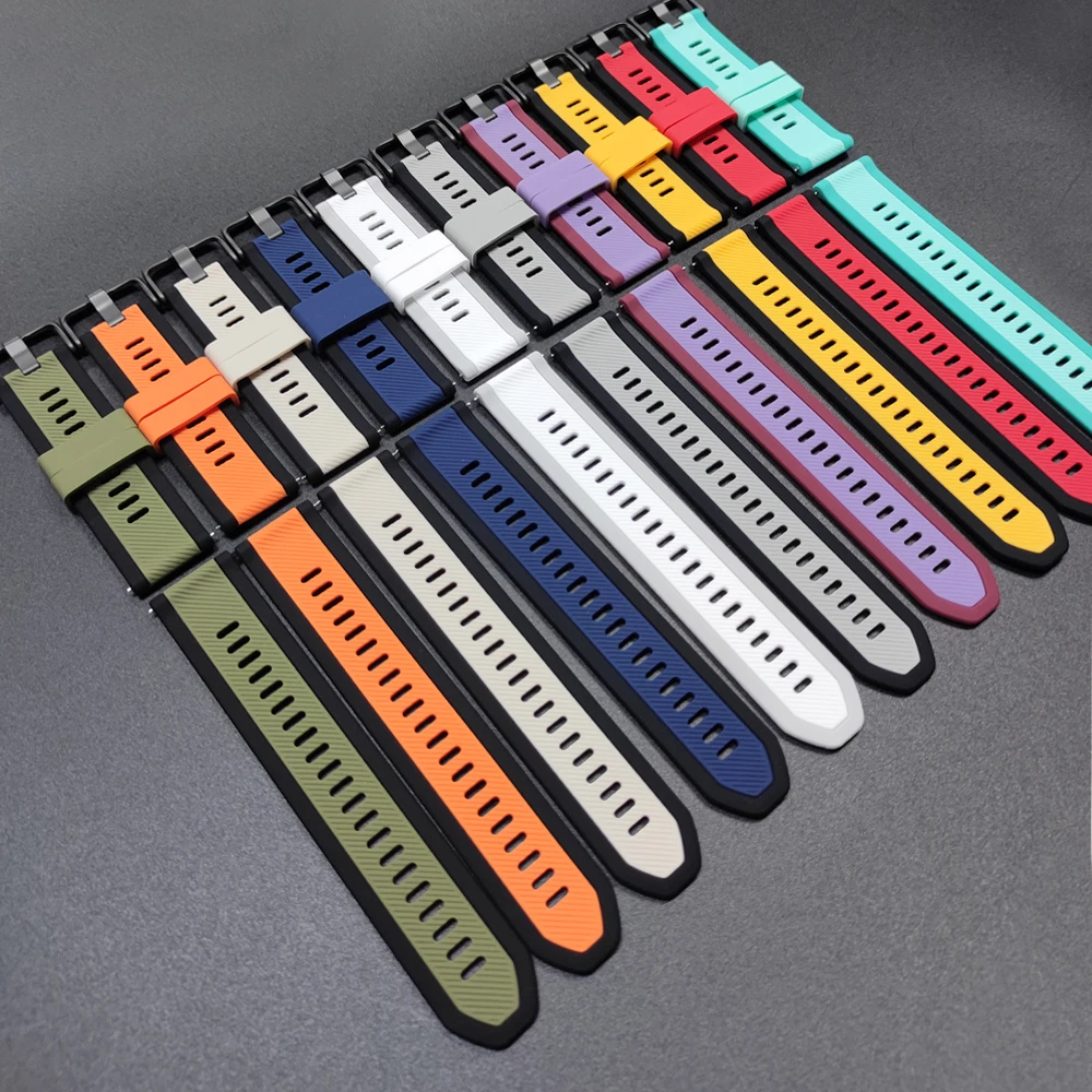 Para Huami Amazfit BALANCE / BALANCE 2 correa de reloj GTR 4 2 2E 3Pro 47mm/Bip 6 5 UNIDAD pulsera 22mm pulsera deportiva de silicona - imagen 3