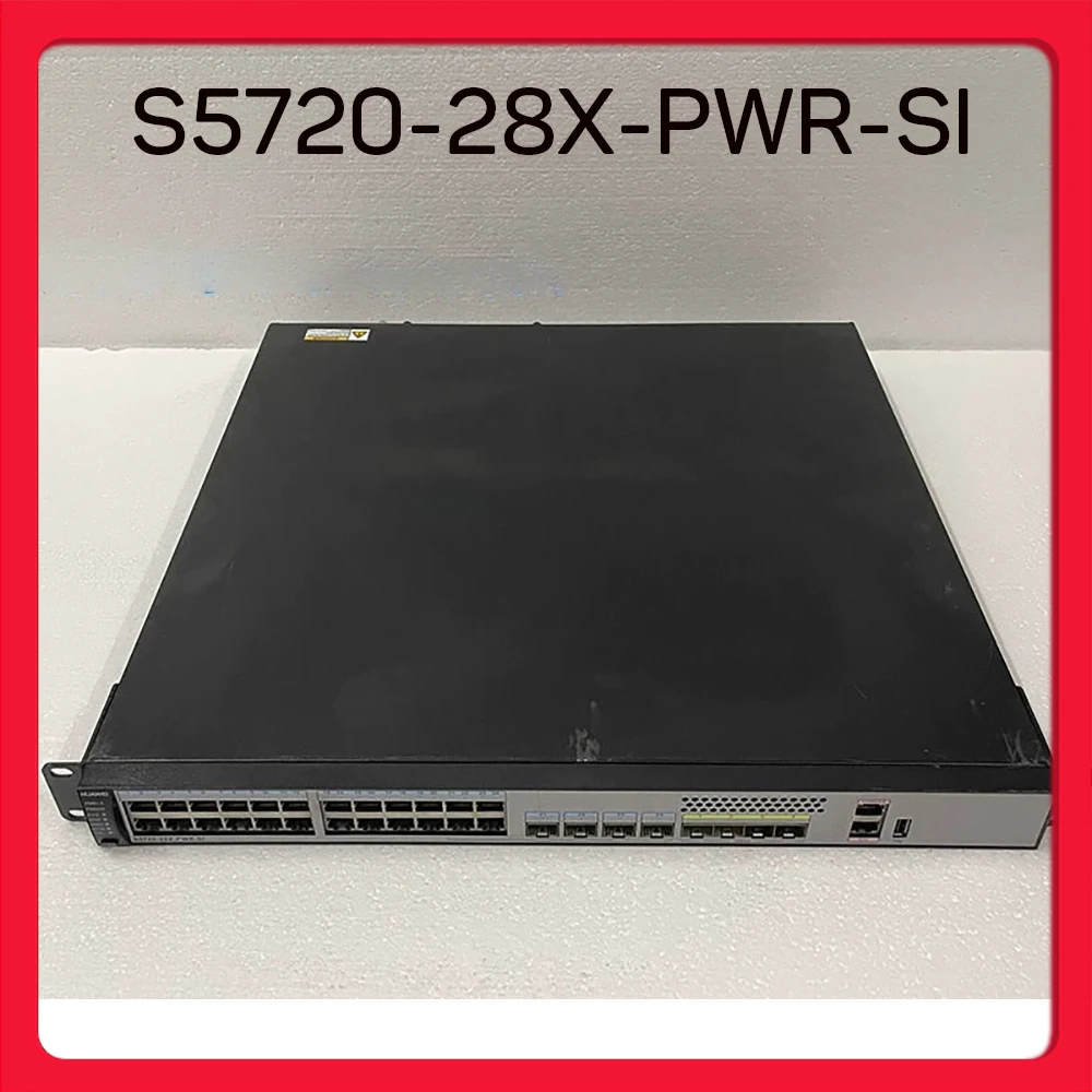 Fuente de alimentación POE Gigabit de 28 puertos Conmutador de red Gigabit SFP+10 de 4 puertos S5720-28X-PWR-SI - imagen 2