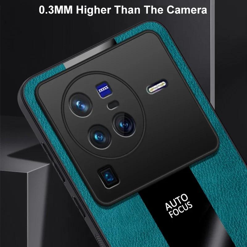 Funda de cuero PU con soporte de anillo para Vivo X80 Pro X Note 5G, funda protectora de silicona magnética de lujo para teléfono Vivo X Note X80 - imagen 5