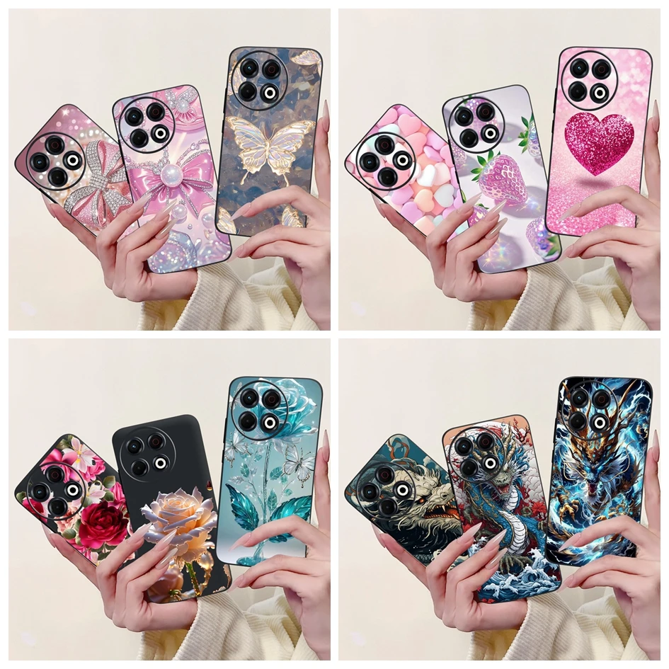 Para Tecno Spark 30 4G funda KL6 moda mariposa amor corazón funda trasera de silicona suave para Tecno Spark 30 Pro KL7 funda de teléfono