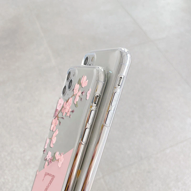 Para Poco C65 C71 C75 Redmi A3 A5 13C 14C 13 funda suave delgada de lujo A-Z letras contraportada a prueba de golpes Fundas transparente TPU transparente - imagen 3