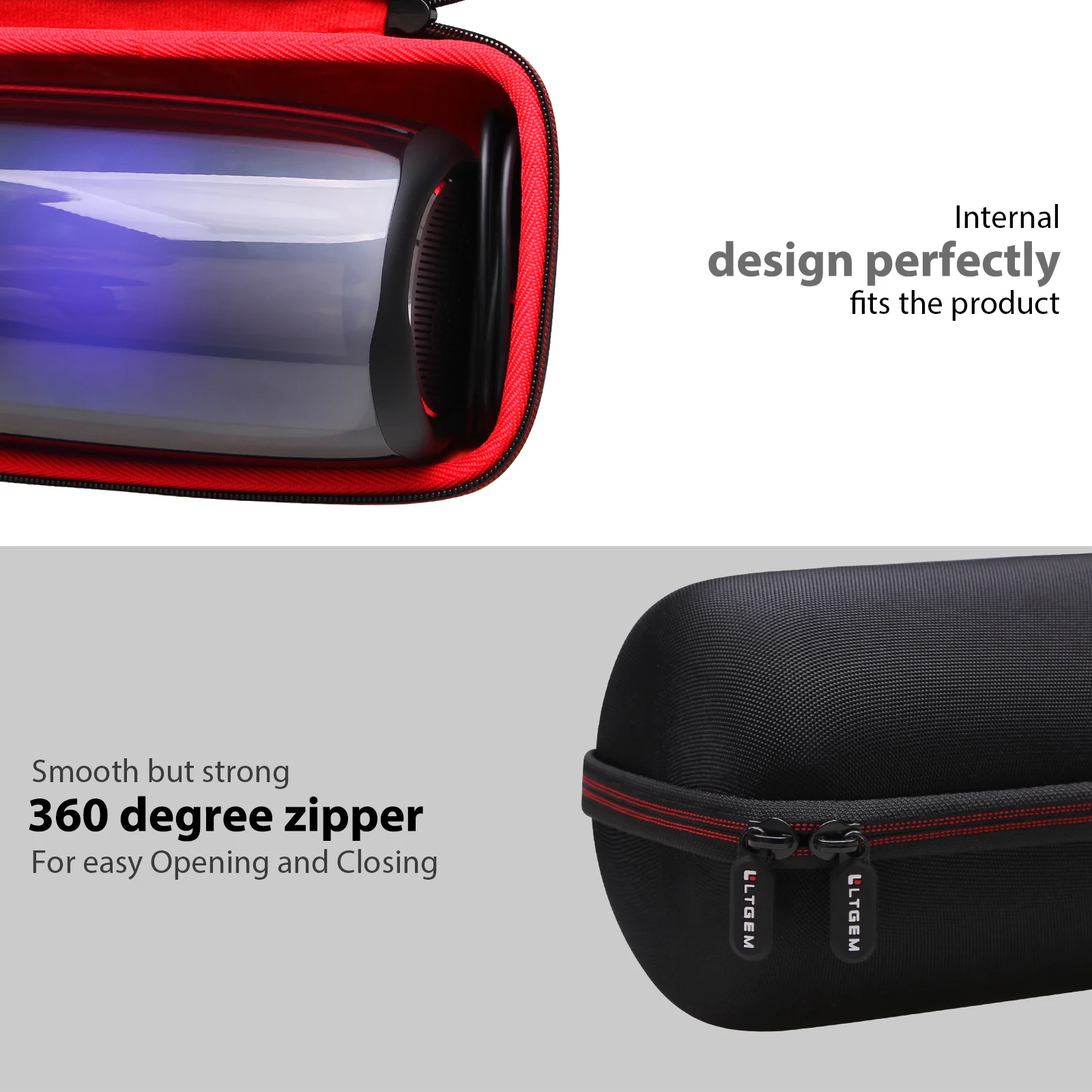 Estuche rígido de EVA para JBL Pulse 5 Altavoz Bluetooth portátil Bolsa de almacenamiento de transporte protectora (¡solo estuche!) - imagen 4