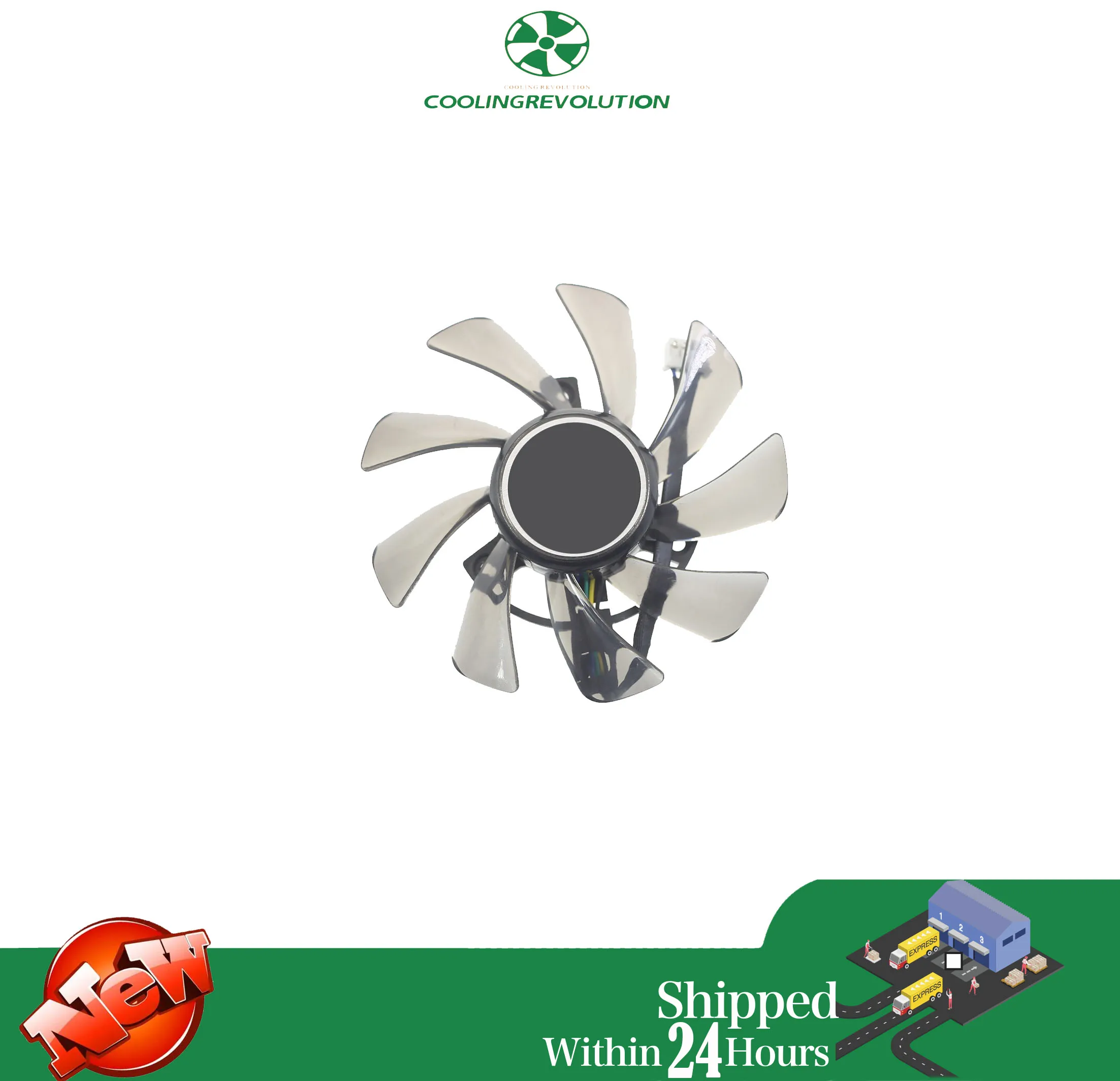 Ventilador gráfico para HP GeForce GTX 1660 ITX, 87mm de diámetro, T129215SU, DC12V, 0.50AMP, 4PIN