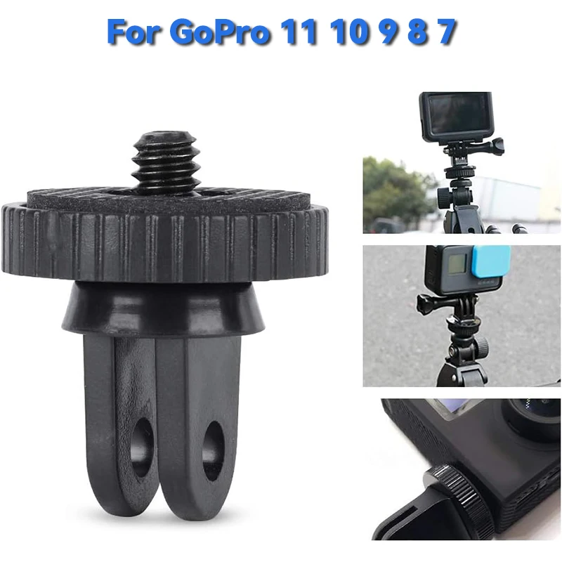 Convertidor Universal de tornillo 1/4, Mini adaptador de trípode para Gopro 13 12 11 10 9 8 7 Insta360 X4 X2 X3 R DJI OSMO Action 5Pro 4 cámara