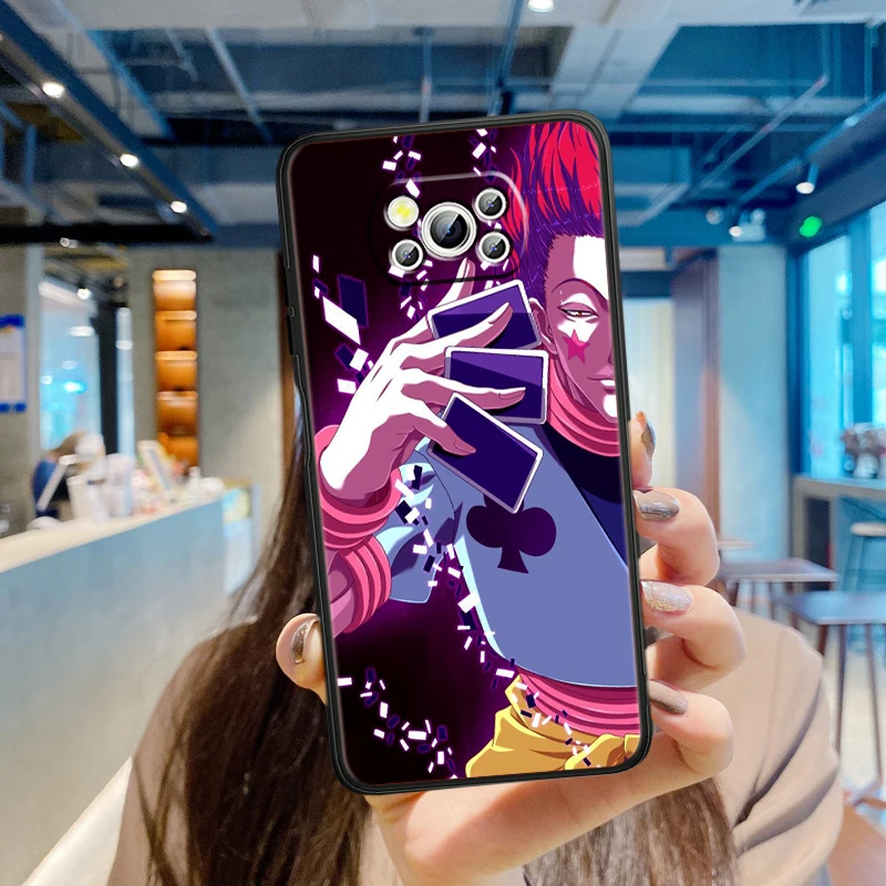 Hunter X Hunter-funda trasera negra para teléfono móvil, carcasa de película de Anime para Xiaomi Mi Poco F5 F4 F3 X6 X5 X4 X3 M6 M5S M4 M3 C65 Pro GT NFC 5G - imagen 4