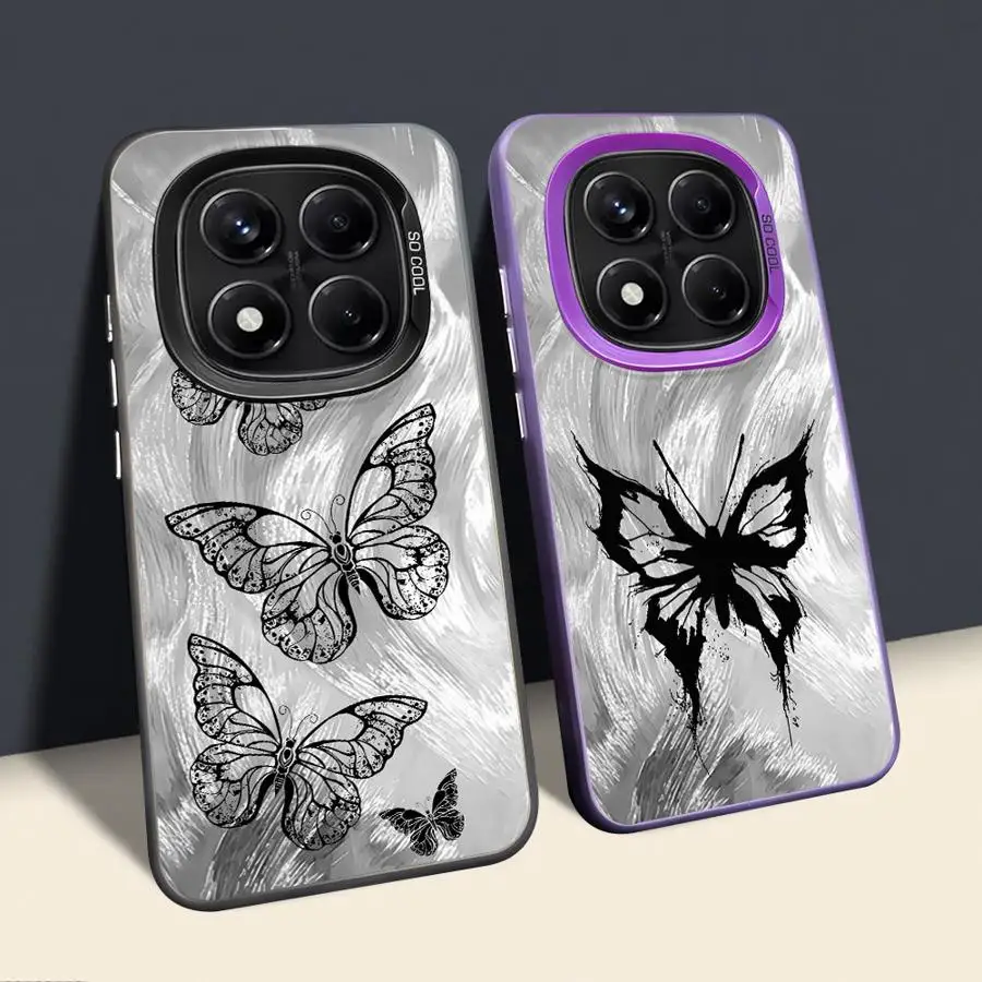 Funda para Xiaomi Redmi Note 11s 10s 13 12 11 10Lite 9s 14 Pro Plus 12s funda trasera para teléfono INS Retro mariposa