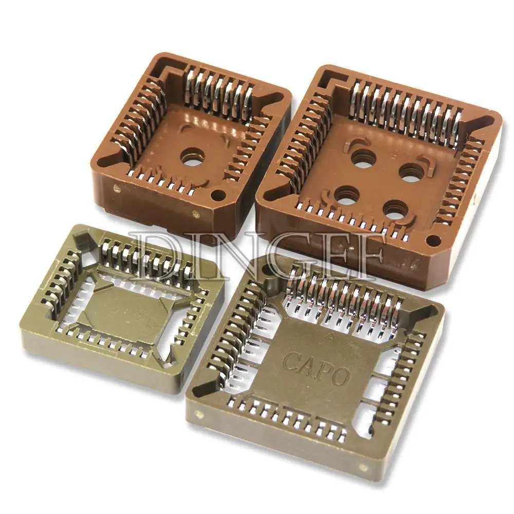 Adaptador de enchufe de 10 piezas, PLCC44, PLCC68, PLCC84, PLCC32-SMD, IC, PLCC32, 32, 44, 68, 84 pines, PLCC, convertidor de PLCC-32, SMD - imagen 5