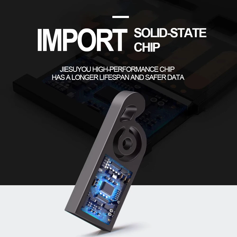 ZSUIT-memoria USB de Metal de 10 piezas, Pendrive Original de 128G, 64G, 32GB, disco U, logotipo gratis - imagen 3