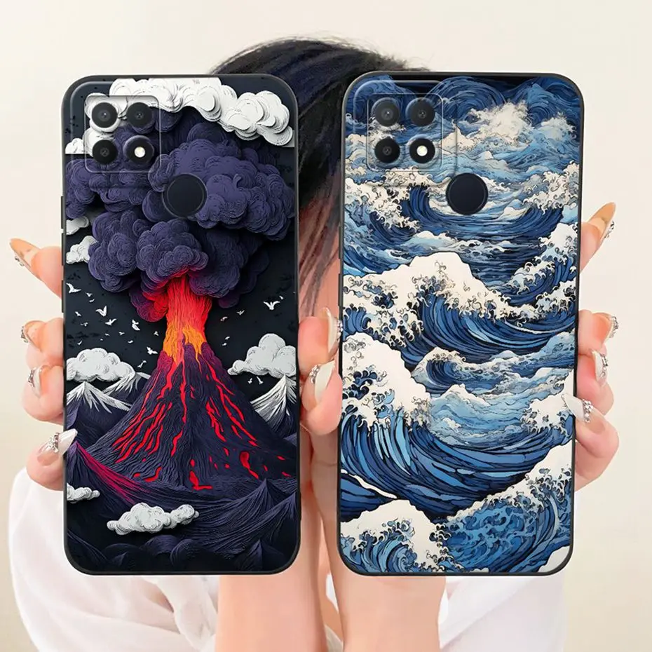 Nueva funda de teléfono de moda para OPPO A15 A15s fundas de silicona suave para Oppo A15 A15S 4G fundas a prueba de golpes parachoques