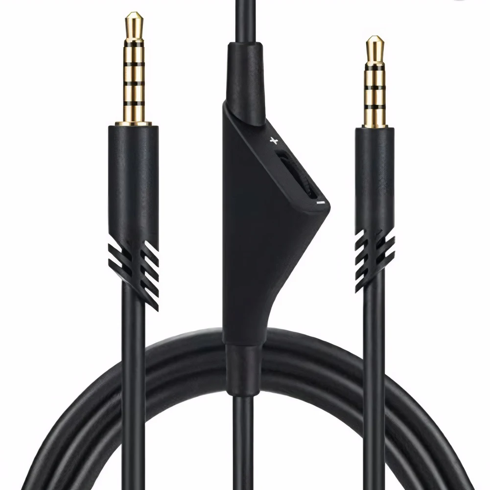 Cable de Audio de 2,0 M/6,5 pies con Control de volumen Cable de auriculares para PC PS4 Etc Cable de auriculares para auriculares Astro A10 A30 A40 A50 - imagen 2