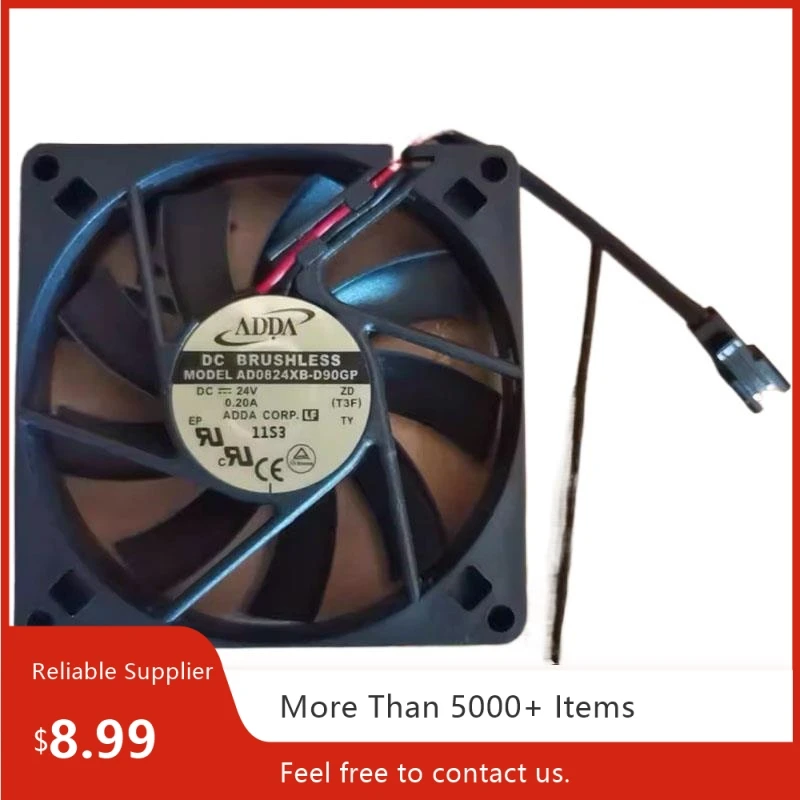 Para ADDA AD0824XB-D90GP 80x80x15mm DC 24V 0.2A ventilador convertidor de frecuencia Axial