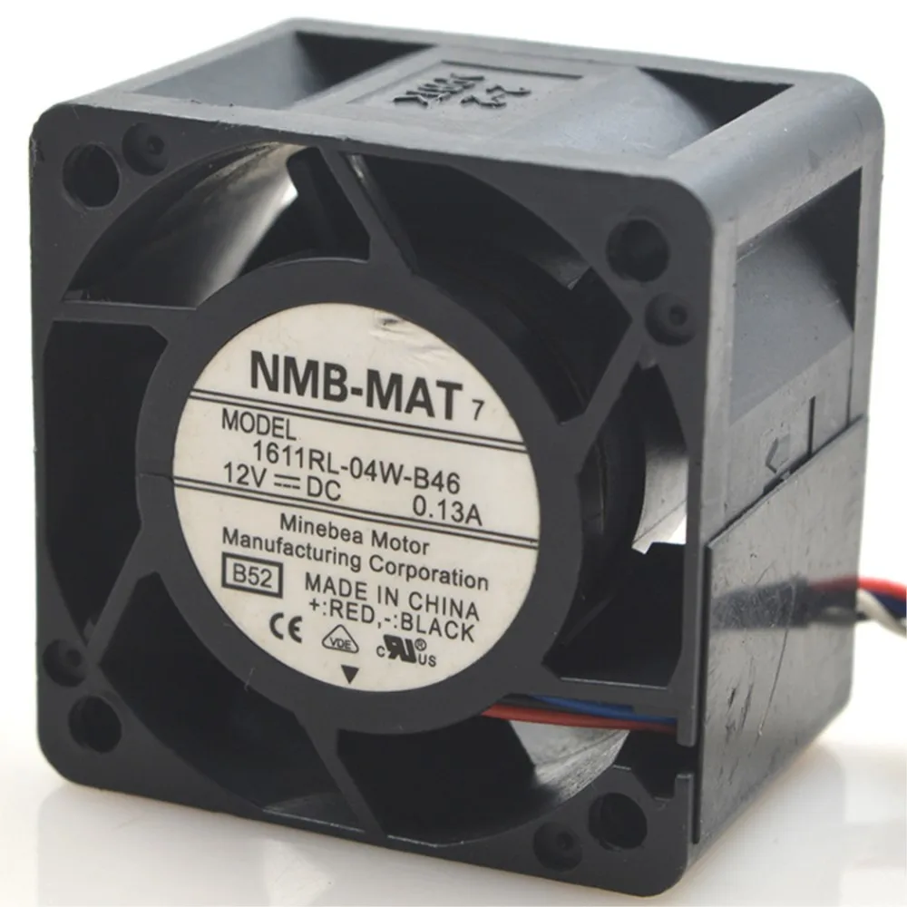 para NMB 1611RL-04W-B46 4028 40 mm x 28 mm 12 V 0.13 A Ventilador de refrigeración de servidor para red, industrial, electrónica - imagen 3