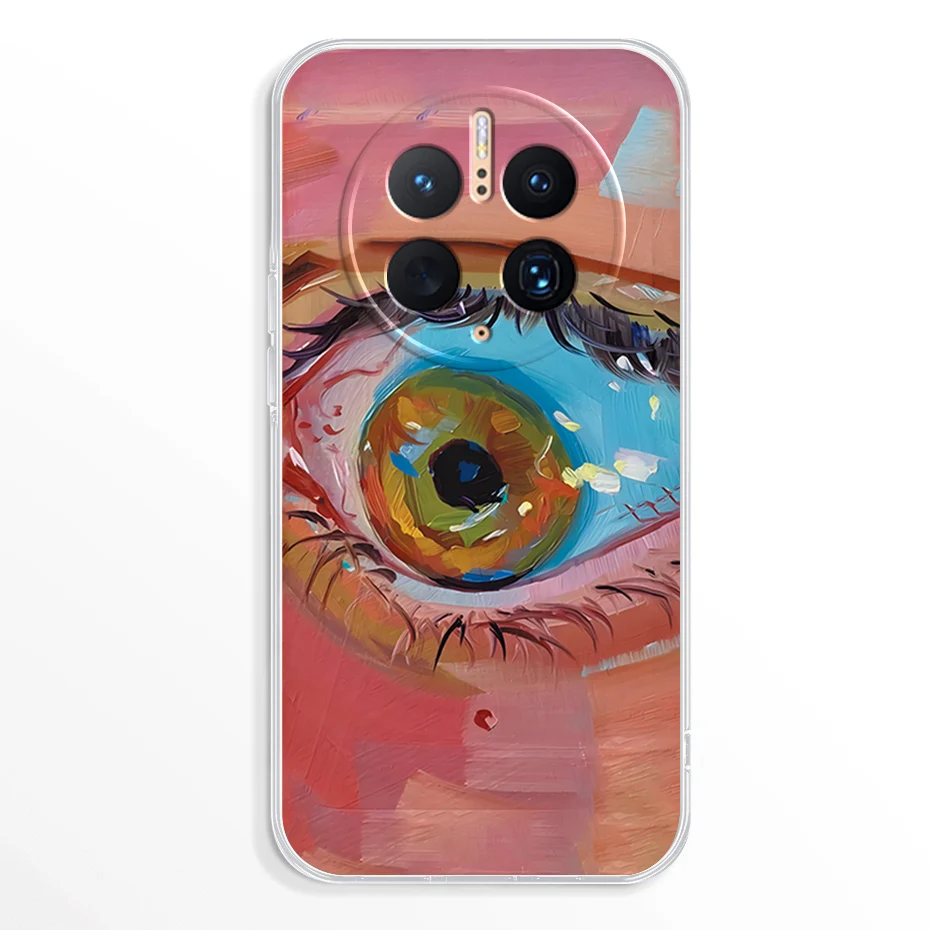 Funda transparente de silicona TPU para Huawei Mate 50 Pro, Fundas de teléfono suaves - imagen 4