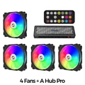 black  4 fans  hub