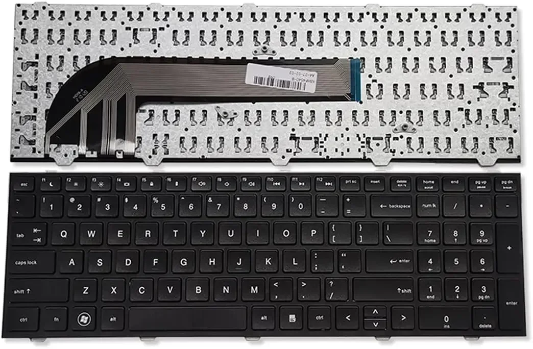 Teclado de diseño estadounidense de repuesto para HP ProBook 4540s 4540 4545s marco negro