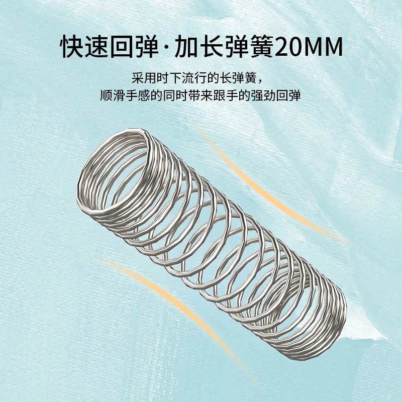 Feker interruptor de teclado de mármol blanco lineal, 5 pines, resorte de extensión de teclado mecánico personalizado, 20mm, HIFI, 42g, Factory Lub - imagen 5