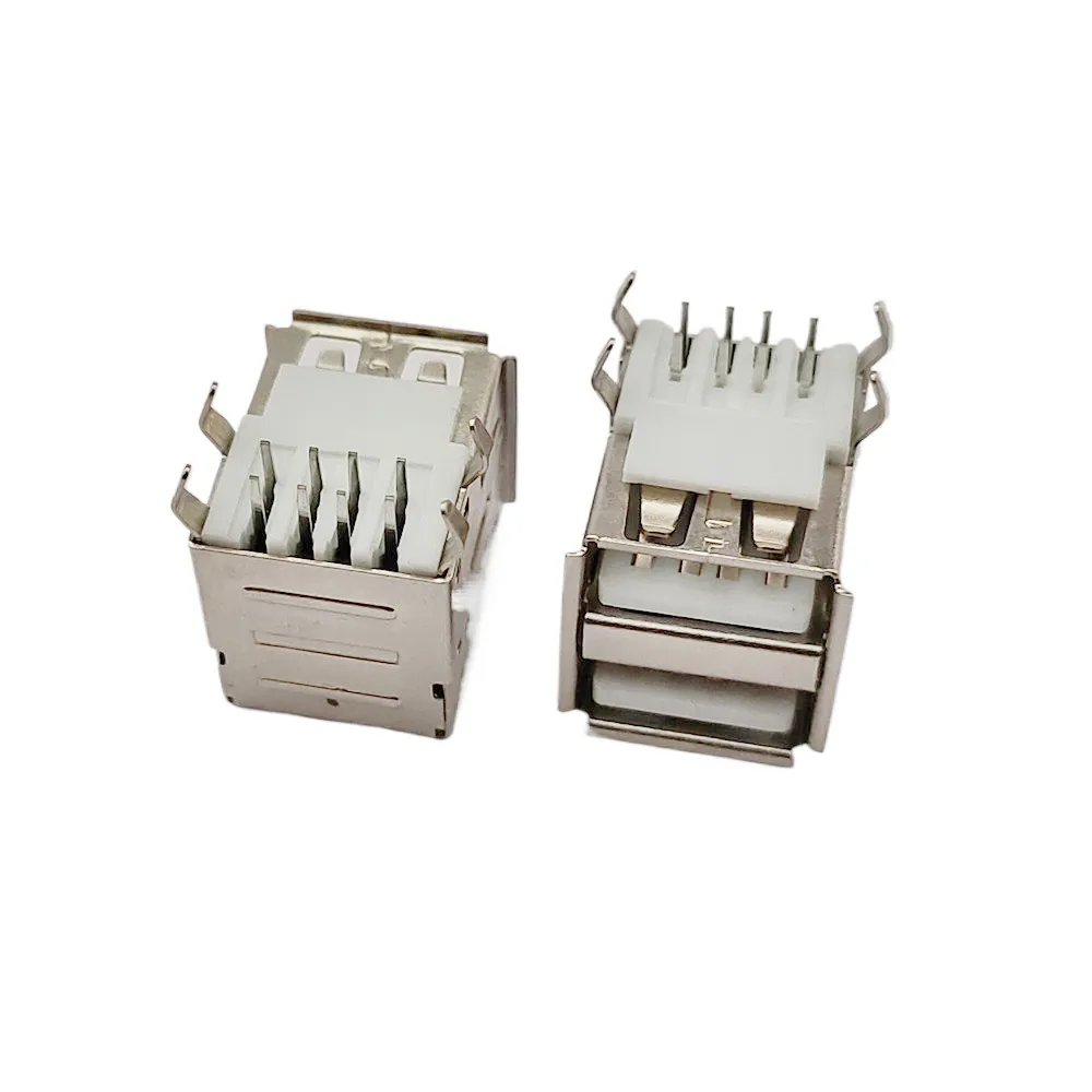Conector USB Tipo A Hembra 90 grados - Montaje vertical para PCB - imagen 4