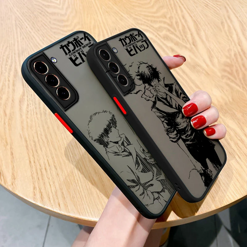 Anime Cowboy Bebop para Samsung S24, S23, S22, S21 Ultra, S20 FE, Note 20 Lite Plus, funda translúcida esmerilada para teléfono - imagen 4