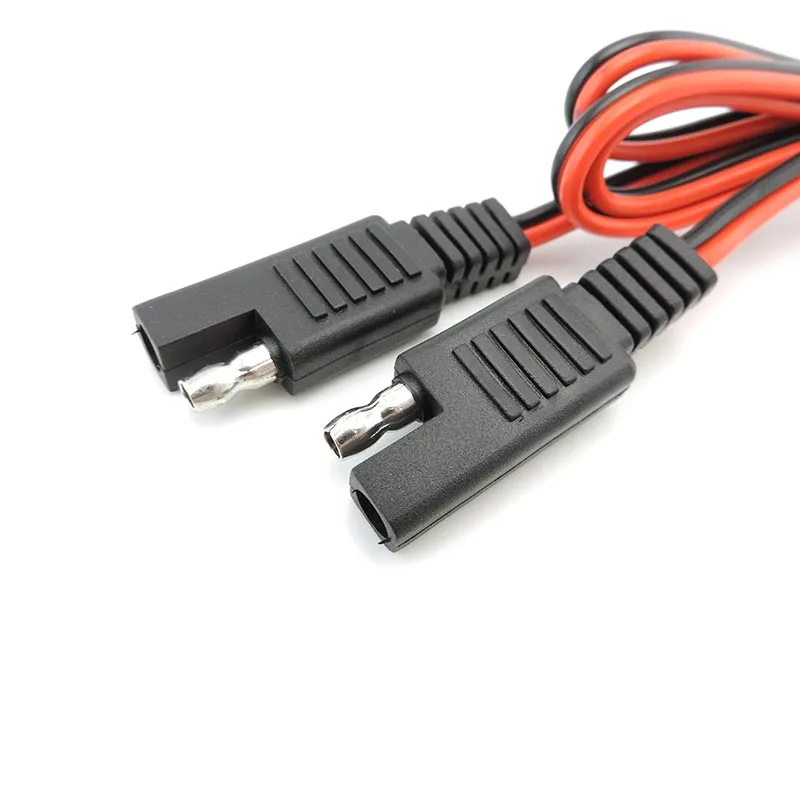 Cable de extensión de alimentación SAE a SAE con cubierta antipolvo, Conector de desconexión rápida para automóvil, 18awg, 10A, 12V-24V - imagen 3