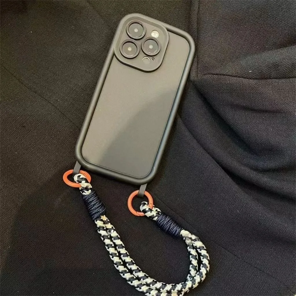 Funda de silicona con correa para la muñeca, carcasa trasera suave para Samsung Galaxy S24, S23, S22, S21, S20 Ultra Plus FE, 4G, 5G - imagen 3