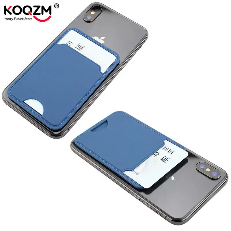 Funda de silicona con ranura trasera para teléfono móvil, adhesivo para tarjeta de identificación bancaria, 1 unidad - imagen 5