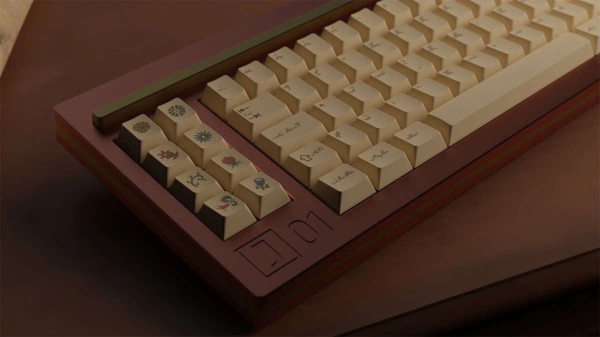 Milkyway MW Voynich PBT Dye Sub Cherry Profile Keycaps Mods Kit Alpha Kit, Teclado mecánico Keycap - imagen 3