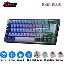 Royal Kludge RK61 Plus Teclado Gaming Inalámbrico 60% RGB Hot-Swap