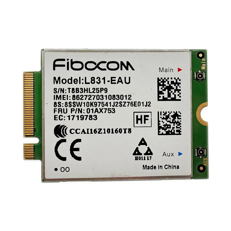 WDXUN forXMM7161 Cat4 WWAN L831-EAU 4G LTE módulo para Thinkpad X270 T470 L470 L570 T570 P51S MIIX-510-12IKB FRU 01AX743 01AX753 - imagen 2