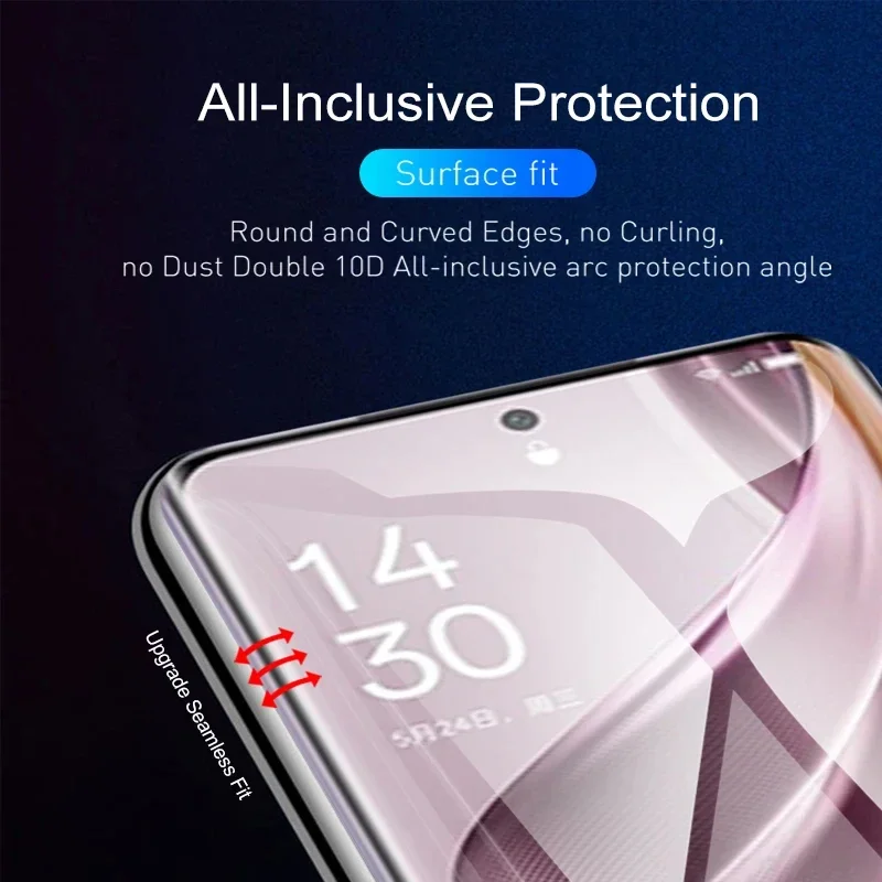 3 uds película de hidrogel para OPPO Reno 10 9 8 7 Pro Plus Protector de pantalla suave para OPPO Reno 7Z 8T 6 5 Lite película protectora HD - imagen 5